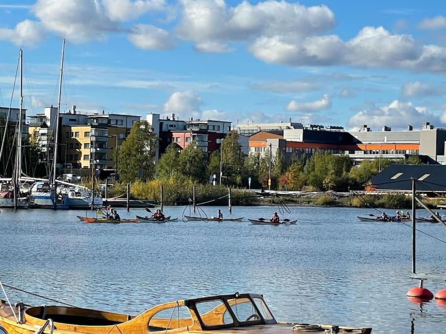 Porvoon Helmi Viehattava Asunto Joen Rannassa Kültér fotó